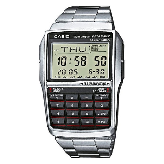 Casio Horloges Casio Databank Calculator Steel